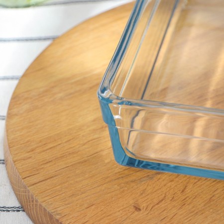 Form for baking and baking of heat -resistant glass, 36.7 × 25.7 × 6 cm-2