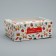 The folding box for 6 cupcakes with the Bright New Year window, 25 x 17 x 10 cm, New Year