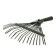 Lobbish rakes, lamellar, 22 teeth, metal, tuleyka 30 mm, without cuttings