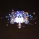 Economic Service chandelier with PDU 41007/3 3x40W E27, backlight LED Black 49x49x17 cm