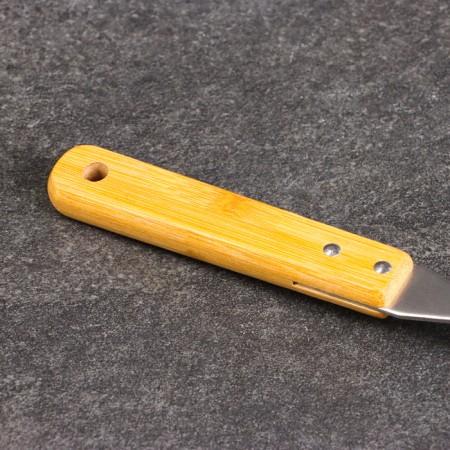 A colander-sytoos with a wooden handle 44cm, diameter18cm, depth 6.5cm-4