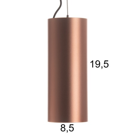 Lucas Lumber Led 10W 4000k matte copper 8x8x20-120cm-5