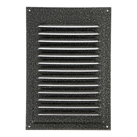 Ventilation grate Zein Lux RM2030SR, 200 x 300 mm, with a grid, metal, silver-3