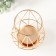 Summary metal per 1 candle d = 8 cm "Empire" gold 14x14x19 cm