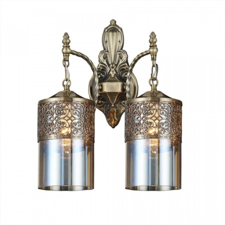 Sconces Citilux "emir" CL467323, 33x39 cm, 2x75W, e27, brown color