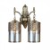 Sconces Citilux "emir" CL467323, 33x39 cm, 2x75W, e27, brown color