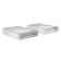 Notepad for spirals A6 80 sheets, cage, Erichkrause "Life Style" Plastic coverage silk -screen films, Bellar Beliac block 100%, silver