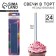 Candles for the cake are non -humble, blue, 24 pcs., 24 x 6 cm.