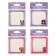 Block with a sticky edge of 73 x 74 mm, Devente Niconico, 30 sheets, 4 colors, mix