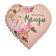 Foil ball 18 "Dear Mommy", heart