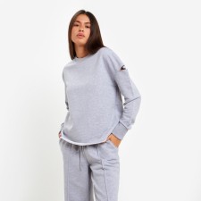 Women's sweatshirt with cuts MIST size 40-42, color gray