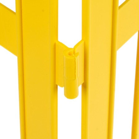 Decorative fence, 35 × 210 cm, 5 sections, plastic, yellow, Gotika, Greengo-10