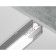Profile aluminum overhead ambrella Illumination alum Profile, GP1750AL, 2000x12x15.7 mm, silver color, matte dial
