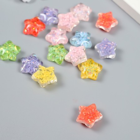 Decor for creativity plastic "Brilliant stars" mix 0.8x1.7x1.7 cm-2