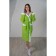 Women's bathrobe, size 52, white/salad, Makra