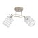 MIA chandelier 2x60W E27 gold, chrome 38x32x28cm