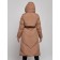 Coat insulated winter female, size 44, brown color