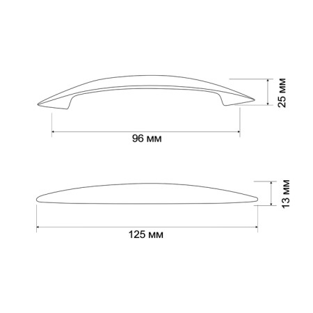 File pen (mod. 1012-96) a, m/o 96 mm, matte chromium color-3