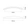 File pen (mod. 1012-96) a, m/o 96 mm, matte chromium color