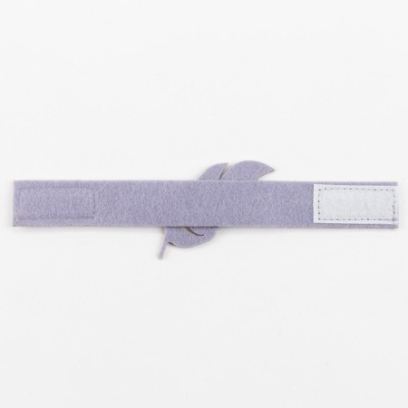 A set of rings for napkins "Silver feather" 4 pcs, 4.8 x 6.5 cm, 100% p/e, felt-2