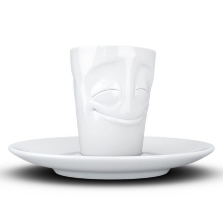 Coffee cup with a saucer TASSEN CHEERY, 80 ml, white color-10