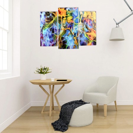 Modular picture "Abstract haze of paints" (2-25x50, 30x60 cm) 60x80 cm-3