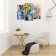 Modular picture "Abstract haze of paints" (2-25x50, 30x60 cm) 60x80 cm