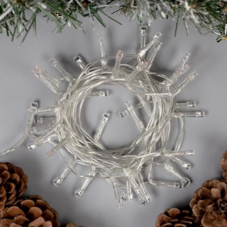 Garland “thread” 2 m, IP20, transparent thread, 20 LED, red glow, 2 modes, AAH3-1