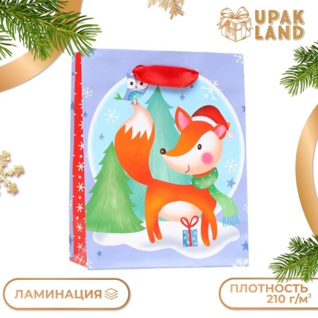 Laminated “New Year's Fox” package 11.5 x 14.5 x 6 cm-2