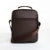 Male bag on lightning, long belt, brown color