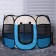 Animal aviary, tent, 8 walls, 70 x 40 cm, blue