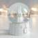 Souvenir Polystone Water Ball "Snowman with a Star" 7x6.7x8.8 cm