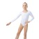 A swimsuit for gymnastics and dancing Grace Dance, p. 38, white color