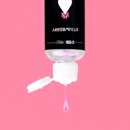 Moisturizing chopping gel, tasting strawberries, water-based, 50 ml