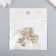 Decor for creativity metal, rhinestones "angel" gold 1.6x2 cm