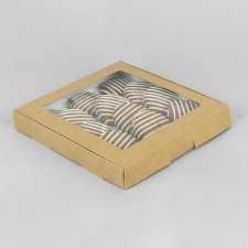 Self -charged box, craft, 21 x 21 x 3 cm, set 5 pcs.