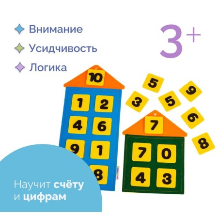 Didactic rug "numerical houses"