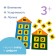 Didactic rug "numerical houses"