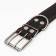 Leather collar on synthetic winterizer, dimensionless, 83 x 4.5 cm, Osh 20-71 cm, black