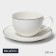 Tea steam porcelain Magistro la Perle, 2 items: a cup 230 ml, a saucer d = 15 cm, white color