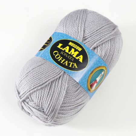 Acrylic Sonata yarn 50%, wool s/t 50% 250m/100g (008 silver)-1