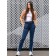 Women's pants is ISEE, size 50, blue, white color