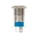 Anti-Vandal button Ø16 250V B/Fix (5C) OFF- (ON)/ON- (OFF) Flat submarine/Red Power (A-16-F5)