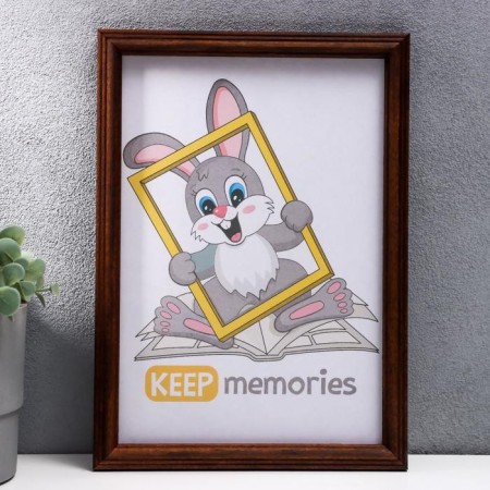 Photo frame wood 21x30 cm, walnut-1