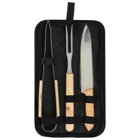 Maclay barbecue set: knife, fork, tongs, 33 cm-5