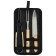 Maclay barbecue set: knife, fork, tongs, 33 cm