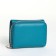 Women's wallet on magnet, blue color