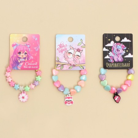 Bracelet, mix, 7 types, 15 cm-1