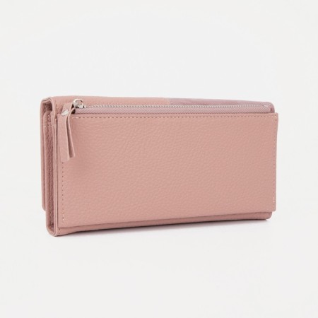 Women's wallet on magnets, pink color-1