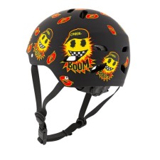 Helmet Open O’Neal Dirt Lid Youth Emoji, Children's, Matte, Black, Black, Yellow
